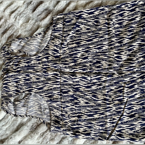 Blue tribal print tank top by Cynthia Rowley. Size XL - Picture 7 of 8